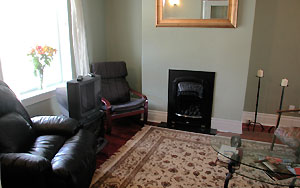 living room before staging