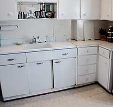 kitchen before redesign by Debra Gould