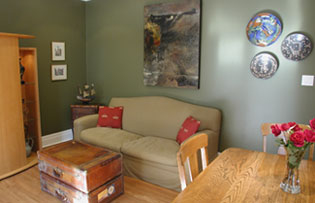 family room after staging